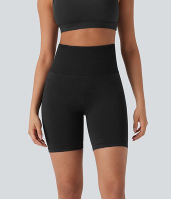 Short cycliste taille haute color block repliable sans couture OneForm Seamless Flow Short cycliste taille haute color block repliable sans couture OneForm Seamless Flow