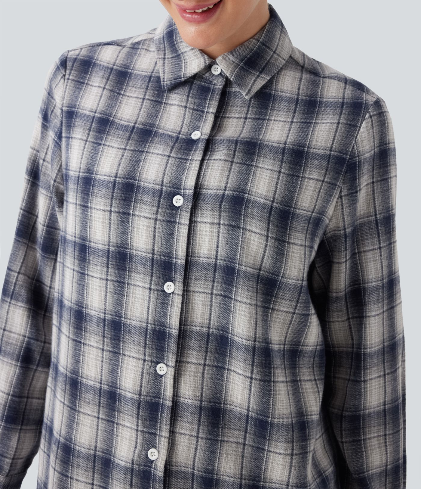 Long Sleeve Plaid Casual Shirt