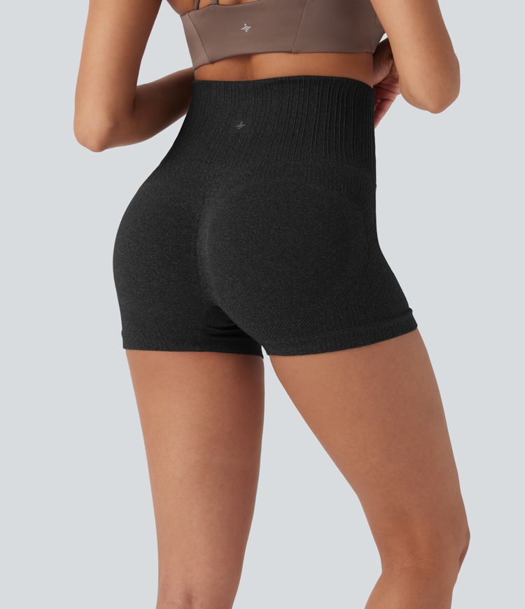 Seamless Flow Super High Waisted Yoga Biker Shorts 3''