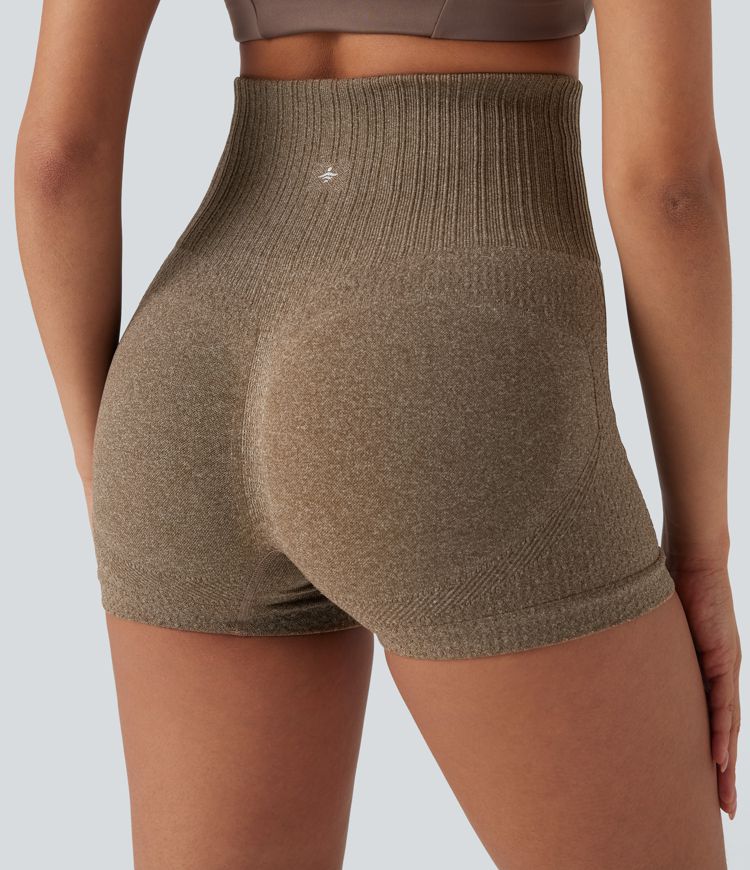 Seamless Flow Super High Waisted Yoga Biker Shorts 3''