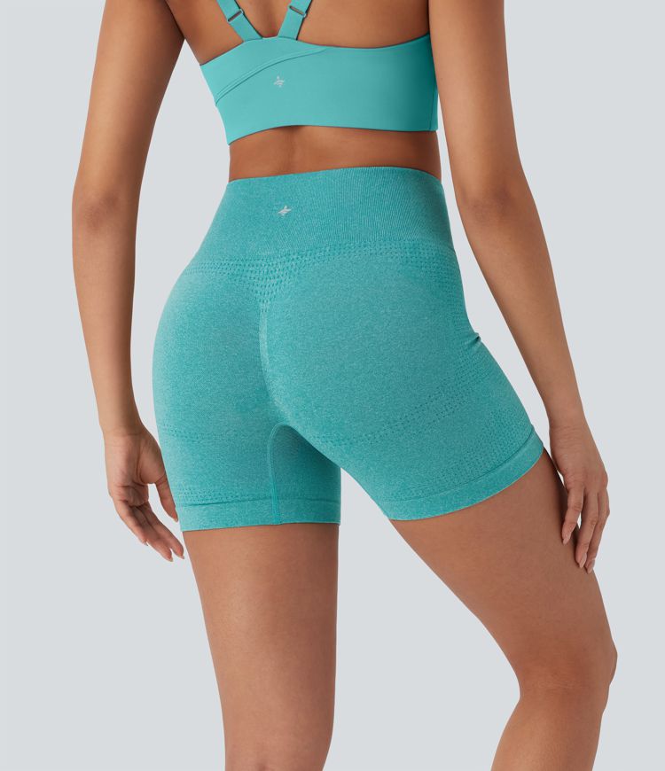 OneForm Seamless Flow High Waisted Yoga Biker Shorts 5''