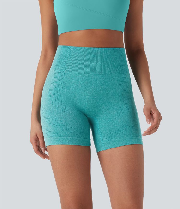 OneForm Seamless Flow High Waisted Yoga Biker Shorts 5''