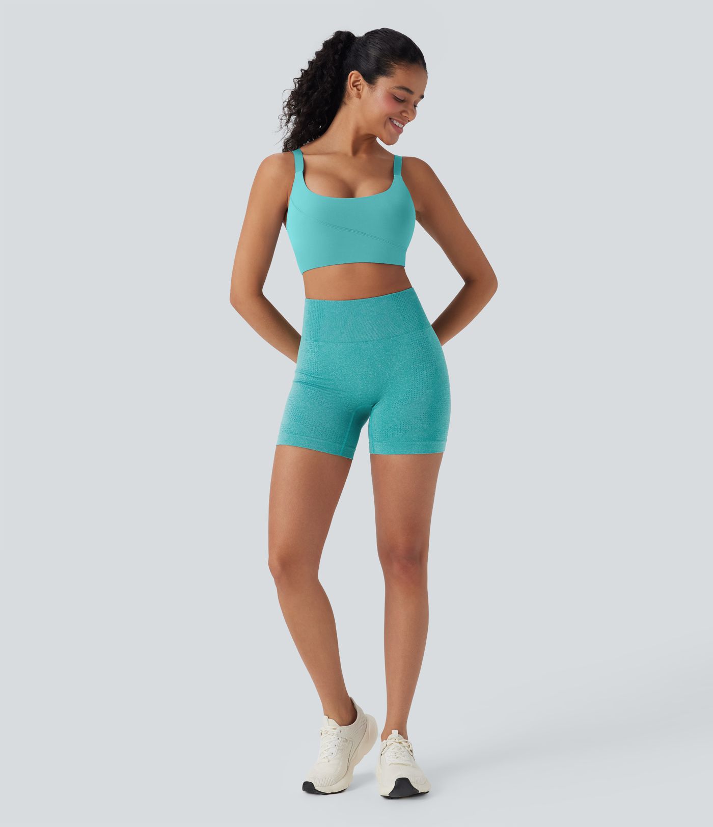 OneForm Seamless Flow High Waisted Yoga Biker Shorts 5''