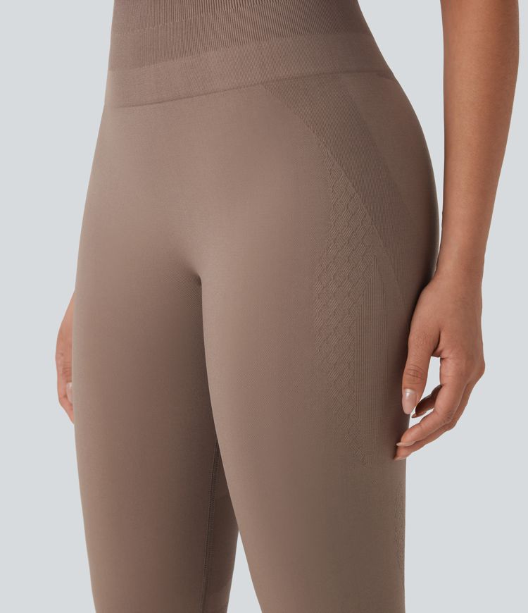 Seamless Flow High Waisted 7/8 Workout Leggings