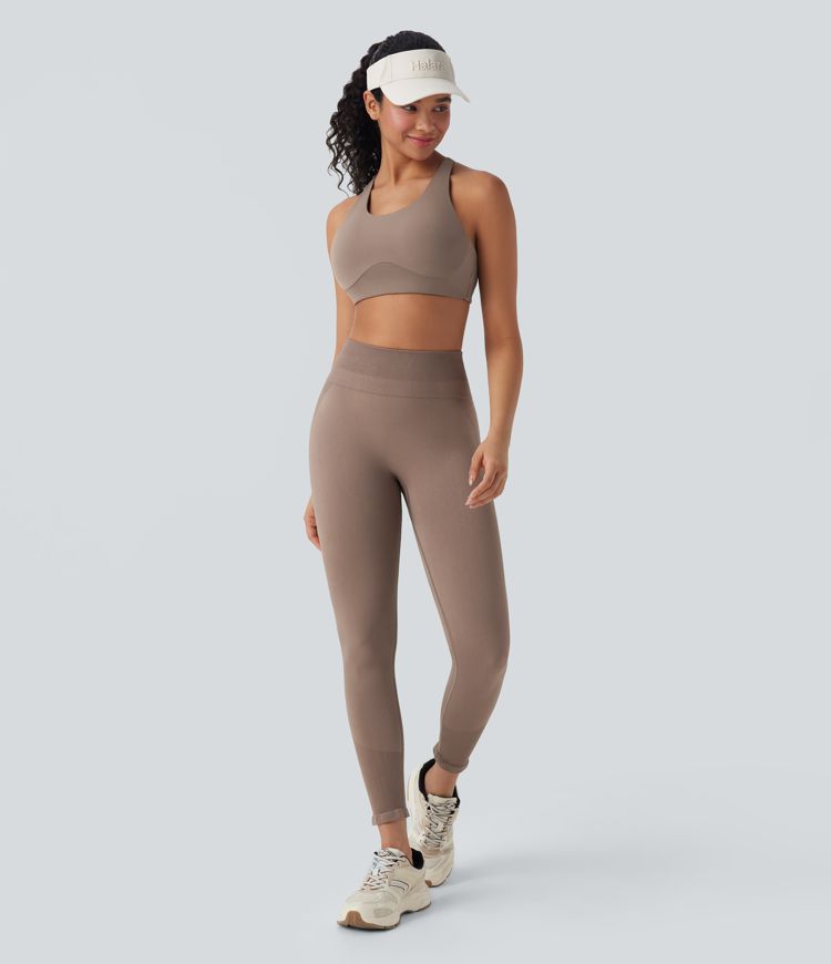Seamless Flow High Waisted 7/8 Workout Leggings