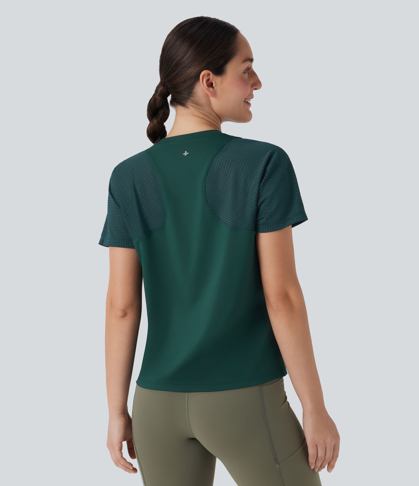 Cut Out Short Sleeve Running Sports Top