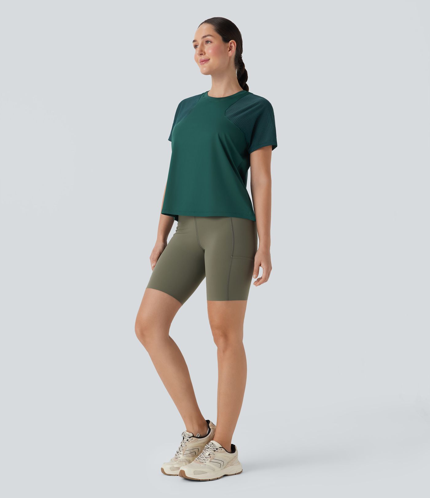 Cut Out Short Sleeve Running Sports Top