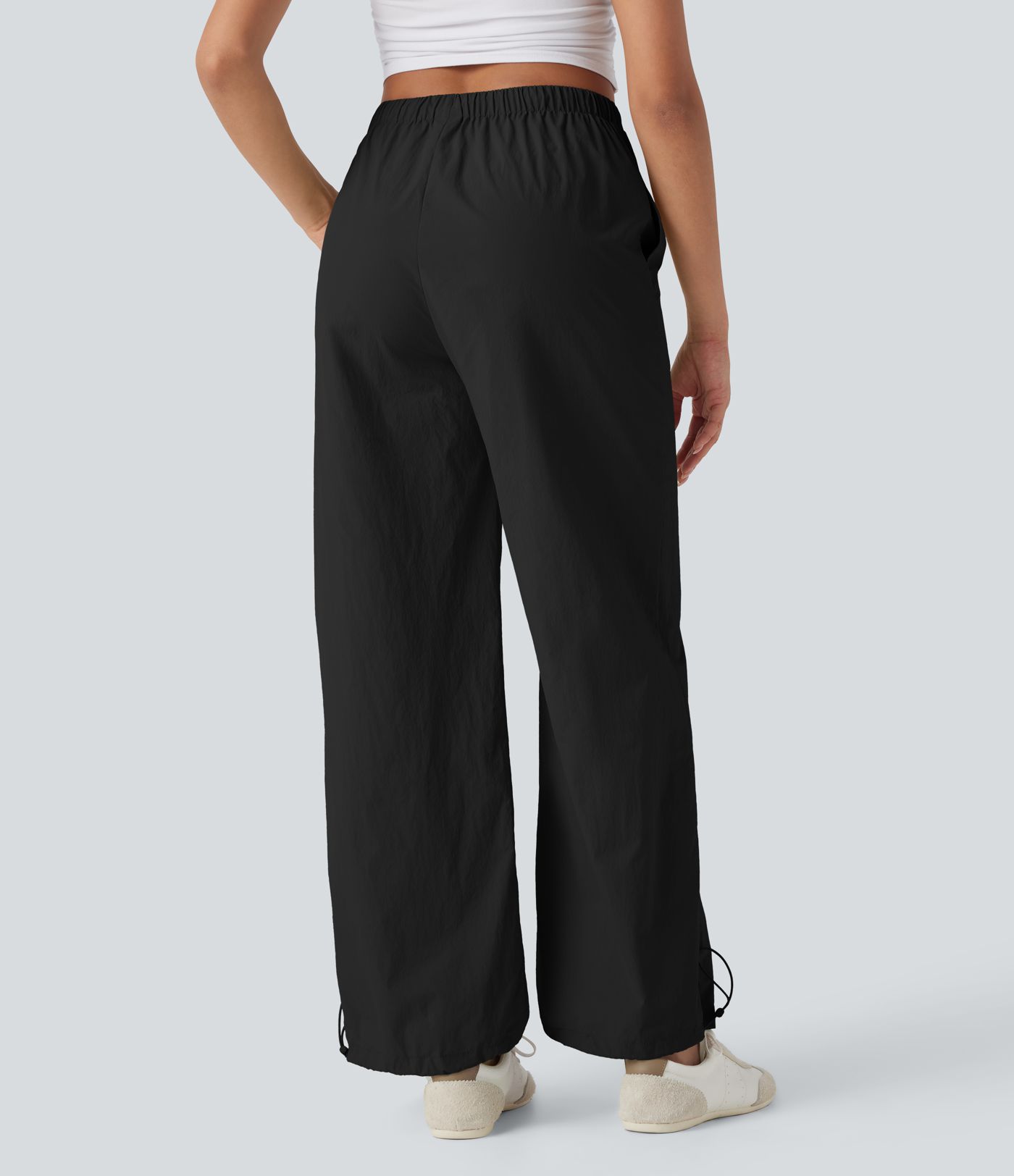 Low Rise Cinchable Hem Yoga Joggers with Pockets