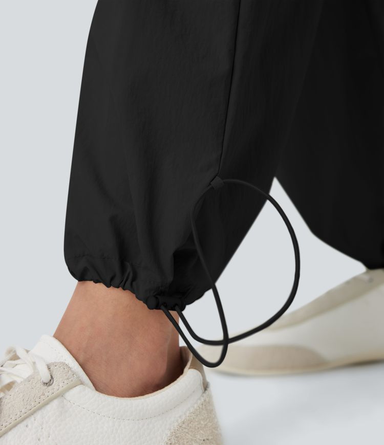 Low Rise Cinchable Hem Yoga Joggers with Pockets