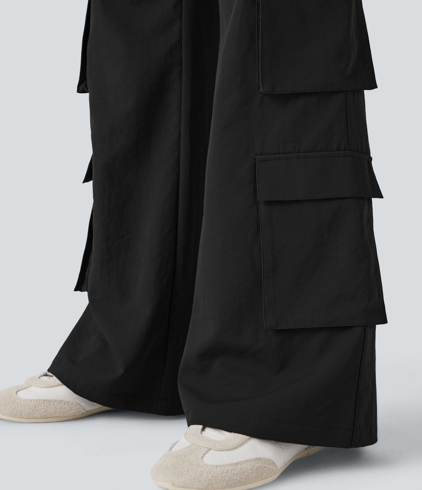 Mid Rise Casual Cargo Trousers with Multiple Pockets