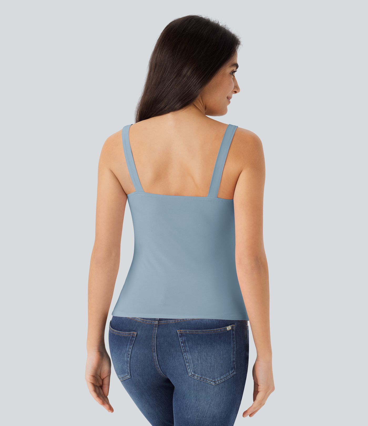 Lässiges, rückenfreies Tanktop mit Rüschen