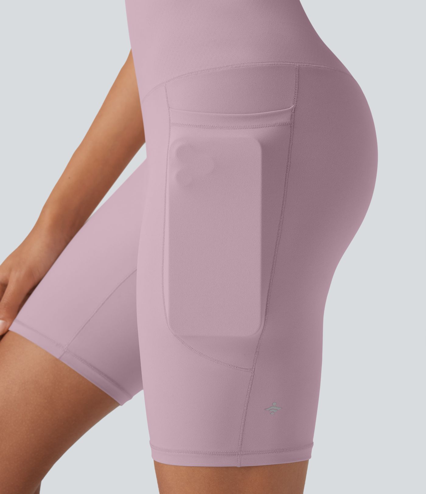 Halara UltraSculpt™ Cool Biker Shorts with quick-drying with 18 cm abdomen sculpting effect with side pockets and UPF 50+