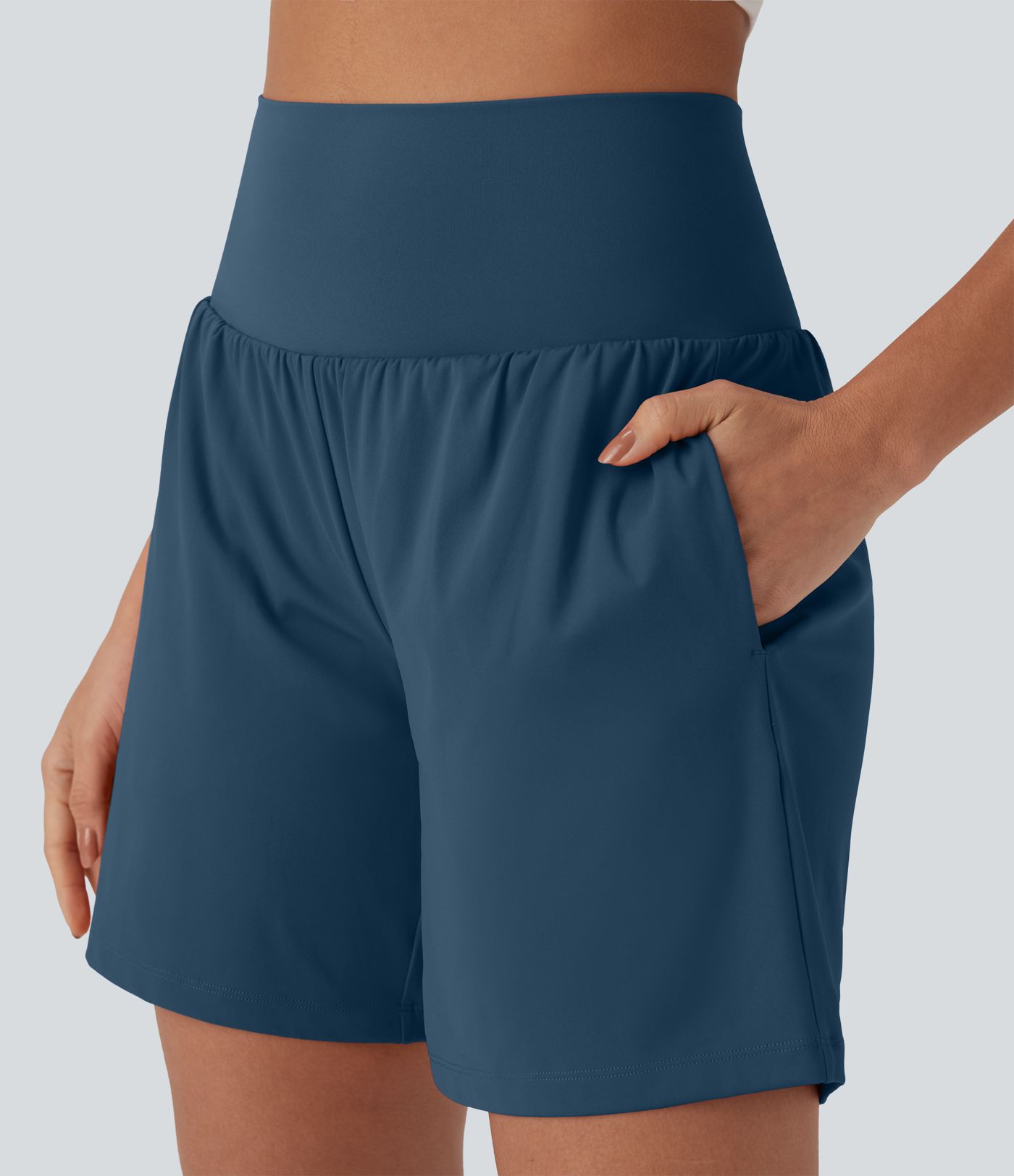 Softlyzero™ Airy Super High Waisted 2-in-1  Yoga Shorts 7" with Pockets