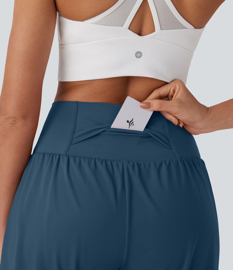 Softlyzero™ Airy Super High Waisted 2-in-1  Yoga Shorts 7" with Pockets