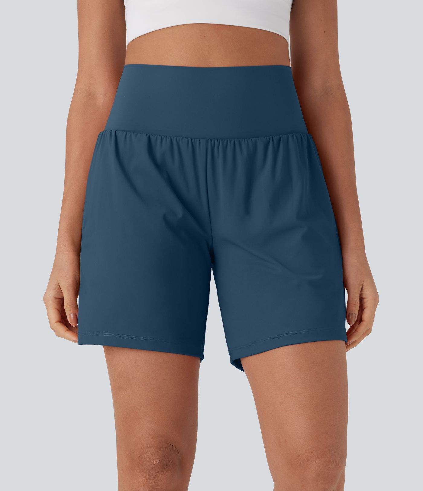 Softlyzero™ Airy Super High Waisted 2-in-1  Yoga Shorts 7" with Pockets