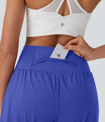 Softlyzero™ Airy Super High Waisted 2-in-1  Yoga Shorts 7" with Pockets