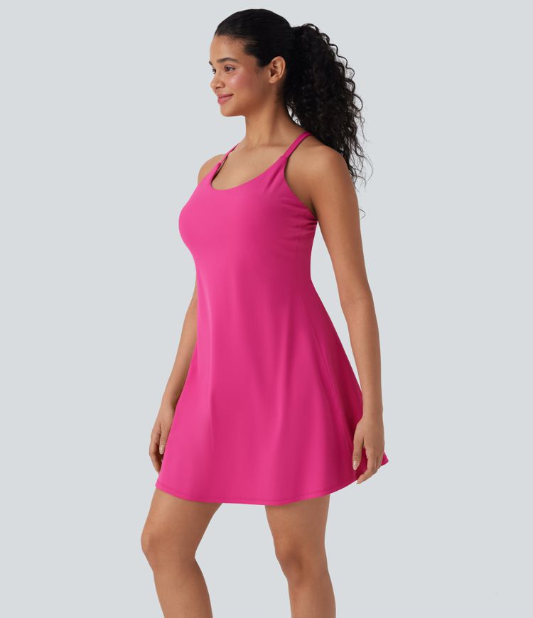 Softlyzero™ Plush Backless Active Dress-Longer Length-Easy Peezy Edition-D/DD/DDD/F Cups