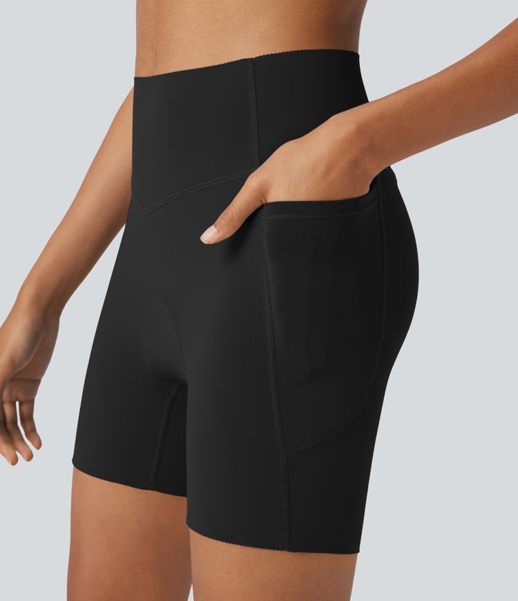 SpeedWave™ SoCinched shorts de ciclismo de talle alto 5'' con control abdominal, antideslizantes, de secado rápido y bolsillos