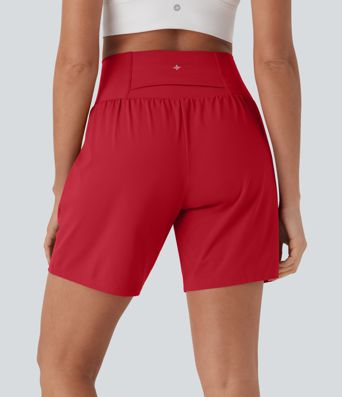 SoftlyZero™ Airy Super High Waisted 2-in-1 Cool Touch Yoga Shorts 7" with Pockets