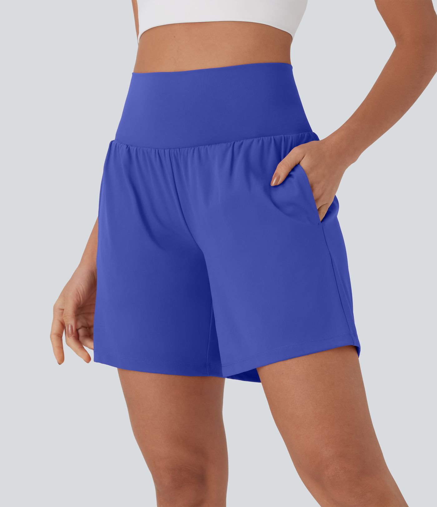 Softlyzero™ Airy Super High Waisted 2-in-1  Yoga Shorts 7" with Pockets