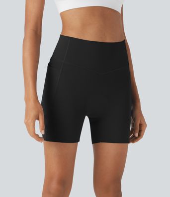 SpeedWave™ SoCinched shorts de ciclismo de talle alto 5'' con control abdominal, antideslizantes, de secado rápido y bolsillos