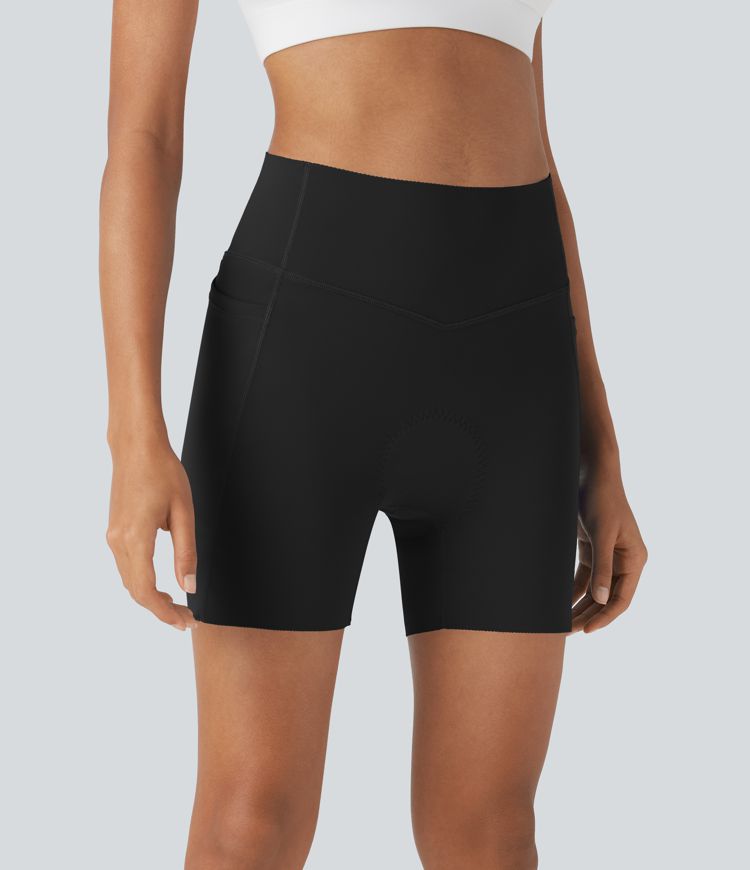 SpeedWave™ SoCinched shorts de ciclismo de talle alto 5'' con control abdominal, antideslizantes, de secado rápido y bolsillos