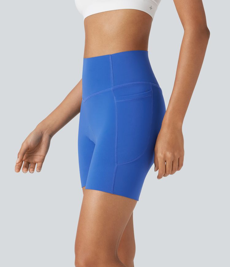 SpeedWave™ SoCinched shorts de cyclisme taille haute, antidérapants, gainants au niveau du ventre, à séchage rapide, 5'' avec poches
