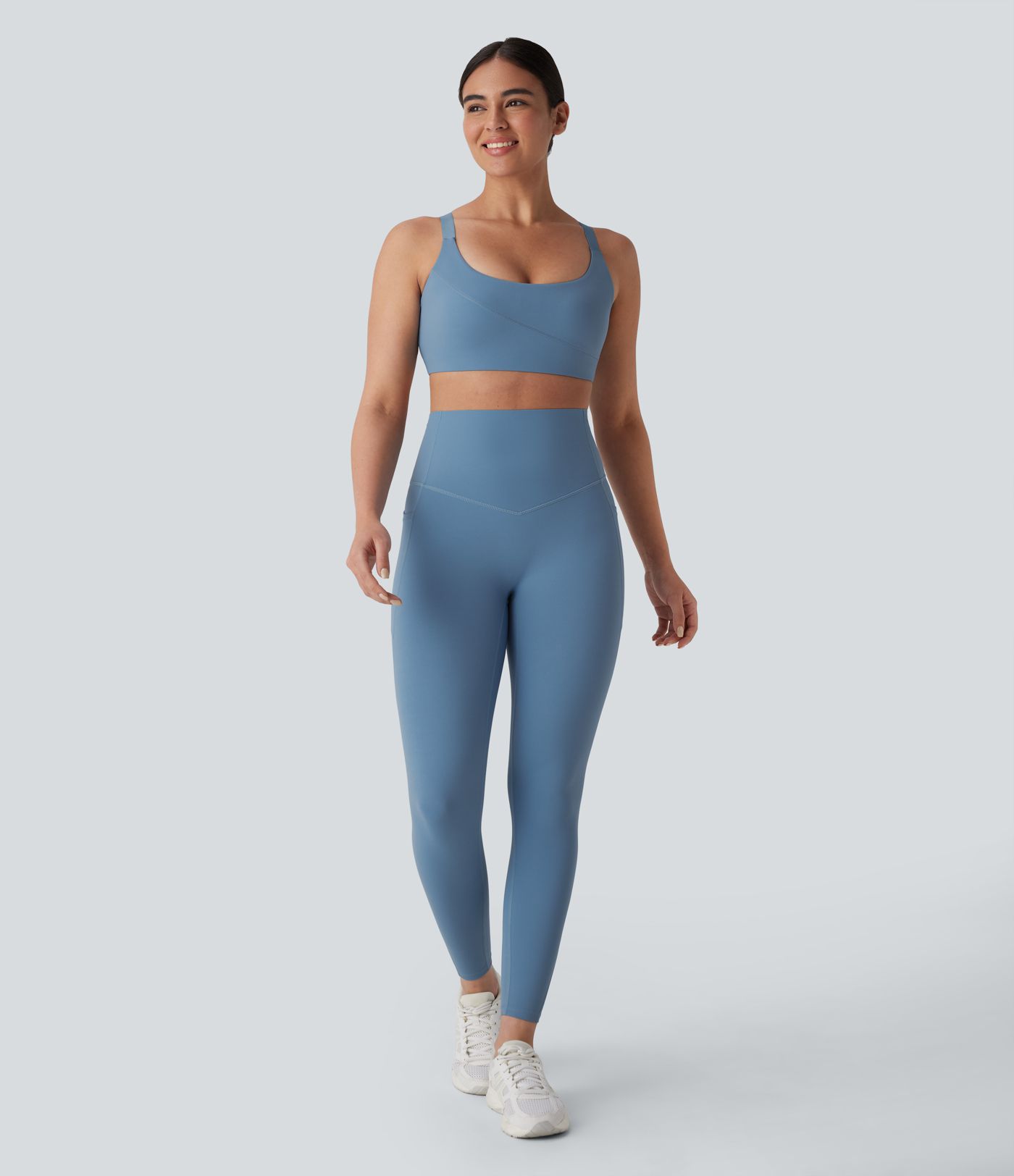 Halara UltraSculpt™ Αθλητικό Σουτιέν Μέτριας Στήριξης με Λαιμόκοψη U