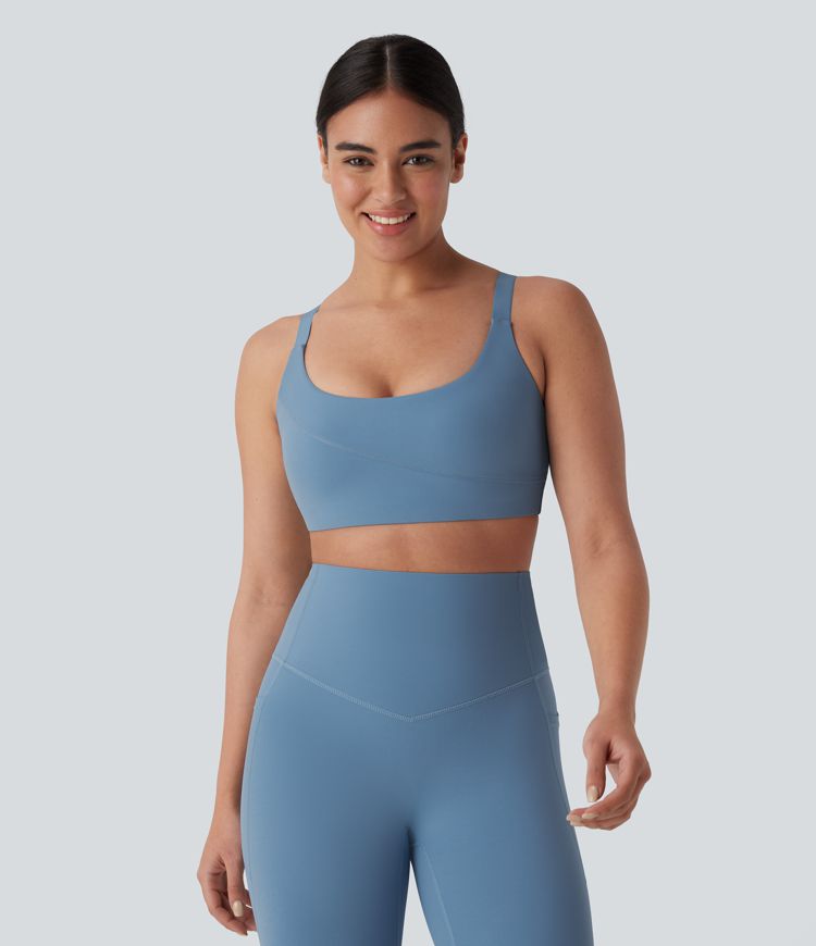 Halara UltraSculpt™ Medium Support  U Neck Workout Sports Bra A-C Cups