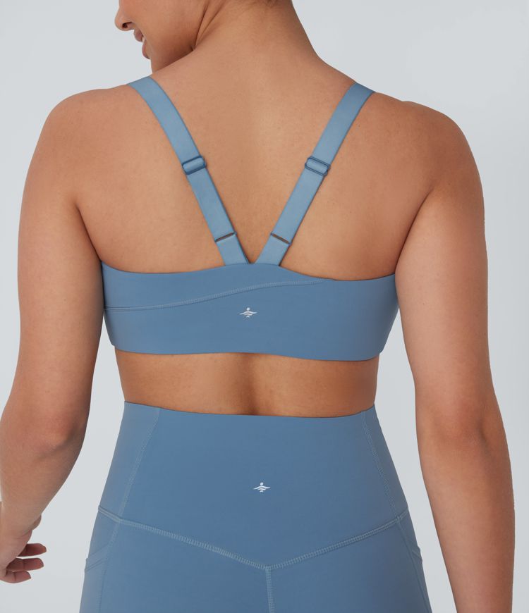 Halara UltraSculpt™ Medium Support  U Neck Workout Sports Bra A-C Cups