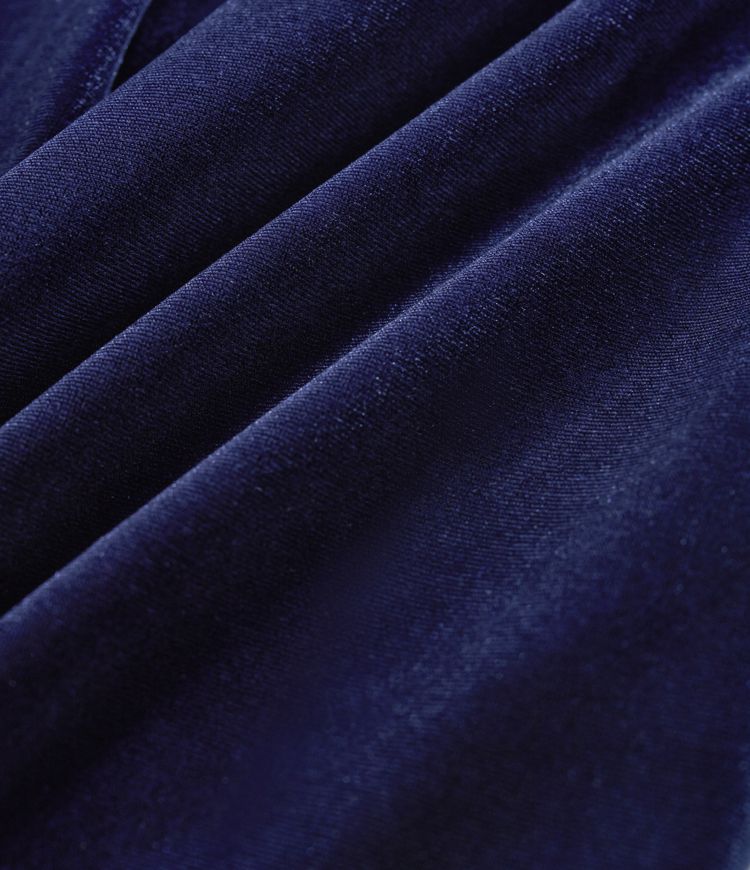 Pantalones casuales anchos de terciopelo con tiro alto y cordón ajustable con bolsillos