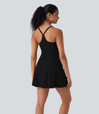 SoftlyZero™ Airy 2-in-1 Cool Touch Mini Dance Active Dress with Pockets-Easy Peezy Edition D-F Cups