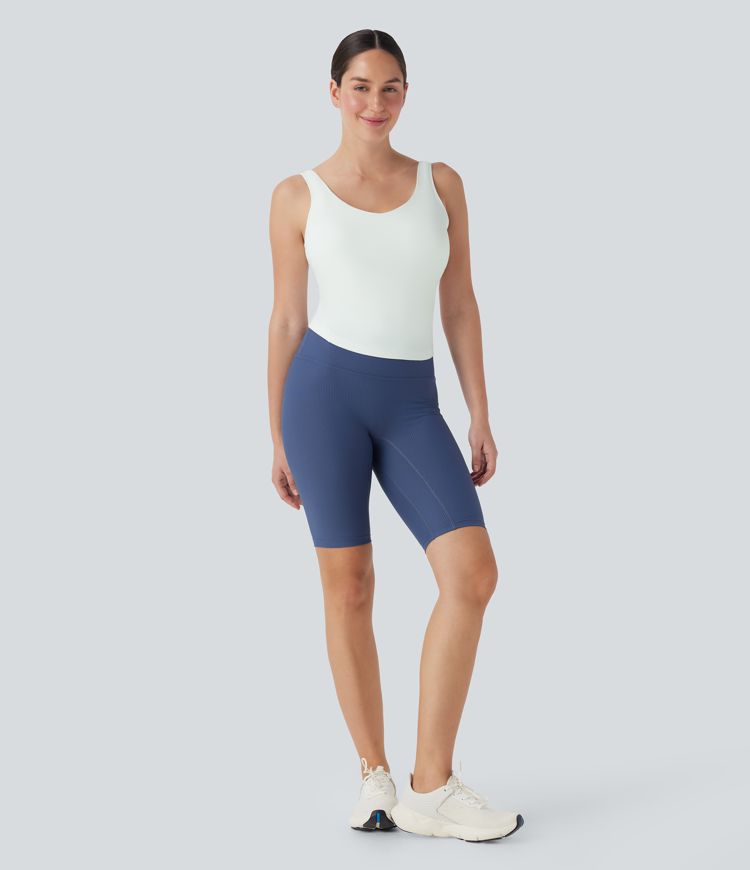 Top de running SoftlyZero™ Plush afelpado con relleno y escote en V en copas D-F