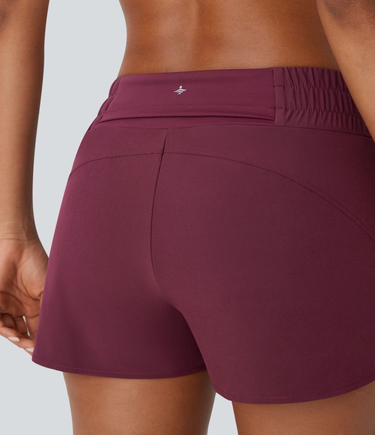 Breezeful™ Low Rise Pockets 2-in-1 Curved Hem Quick Dry Running Shorts 2.5''