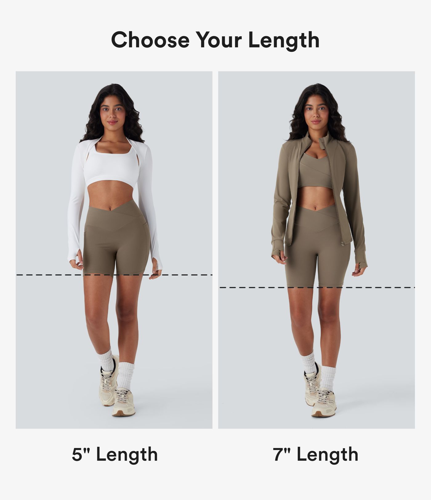 Halara UltraSculpt™ High Waisted Crossover Tummy Control Butt Lifting Yoga Biker Shorts 5'' with Pockets