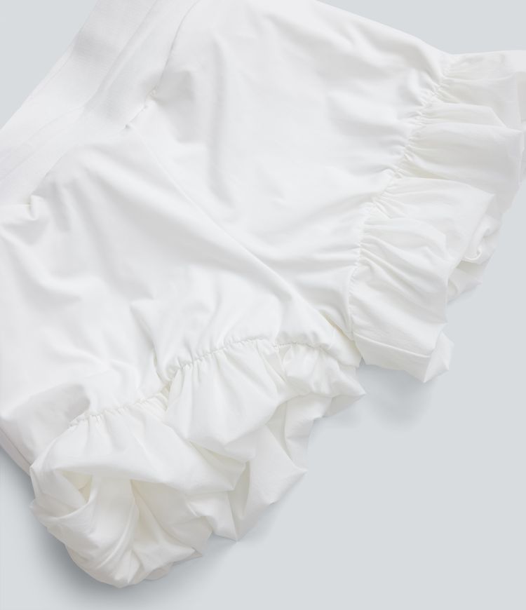 Lässige Bubble-Shorts mit hoher Taille, Kordelzug und Taschen