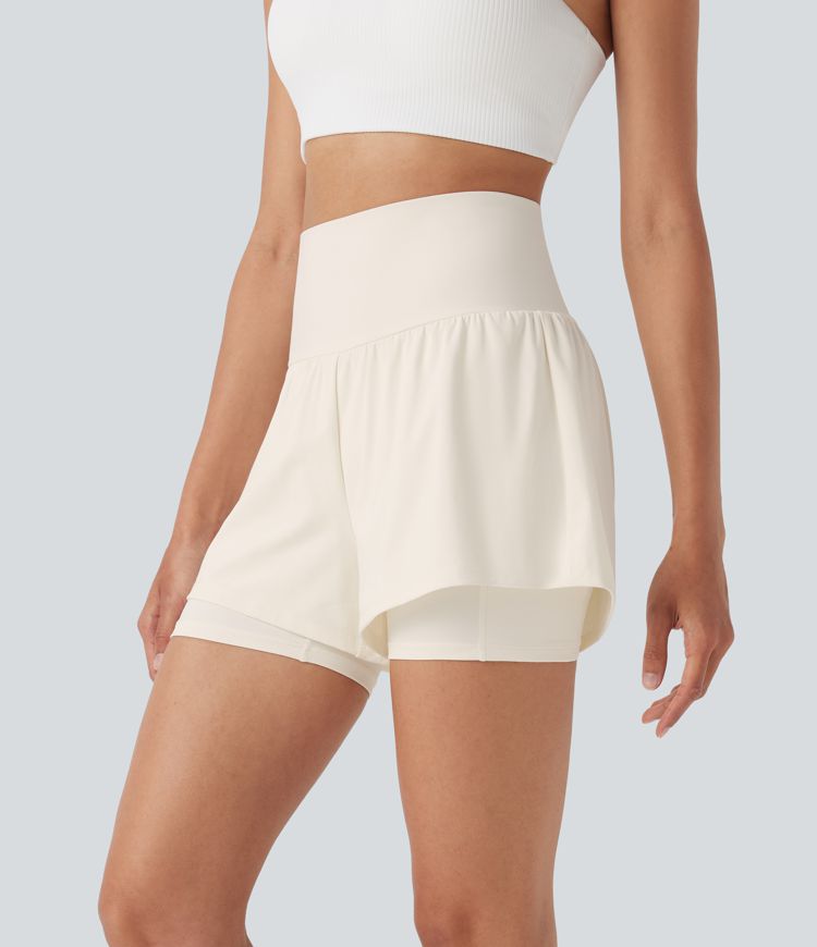 Softlyzero™ Airy Super High Waisted 2-in-1  Yoga Shorts 5'' with Pockets