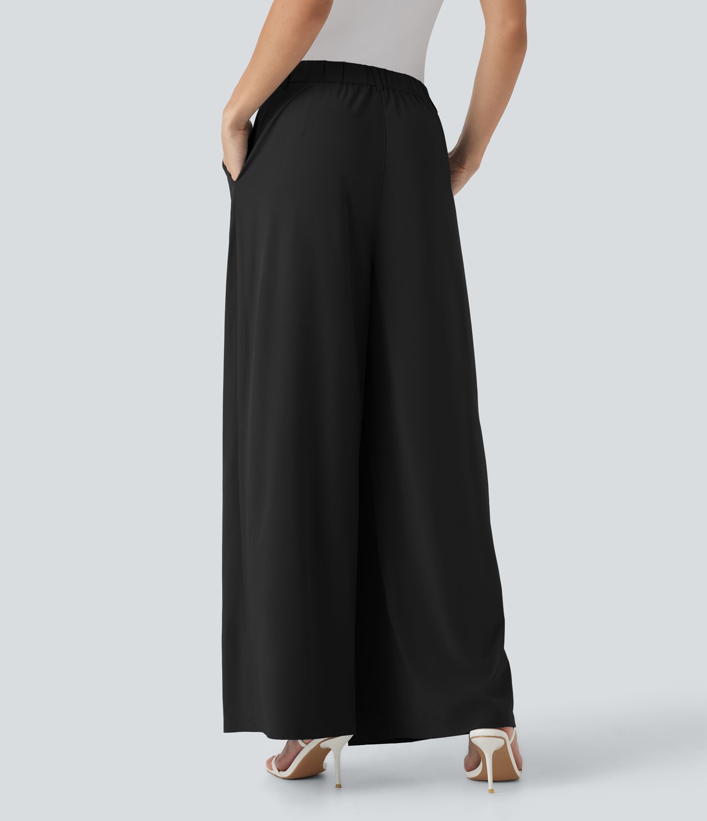 Pantalon de travail Breezeful™ à coupe évasée et taille mi-haute, séchage rapide, avec poches