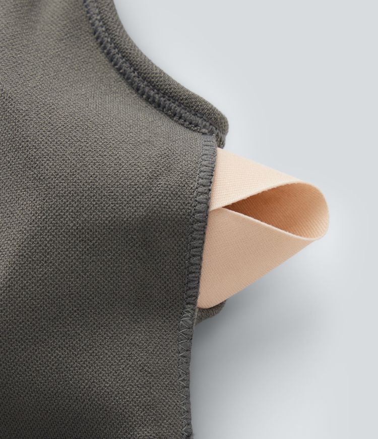 Brasier deportivo Seamless Flow sin costuras de sujeción baja con espalda en U y pretina acanalada en copas A-C