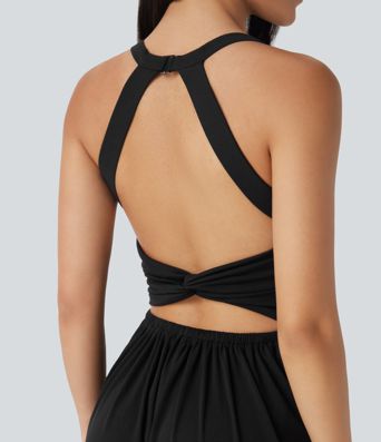 Built-in Bra Harem Casual Jumpsuit with Pockets-Easy Peezy Edition