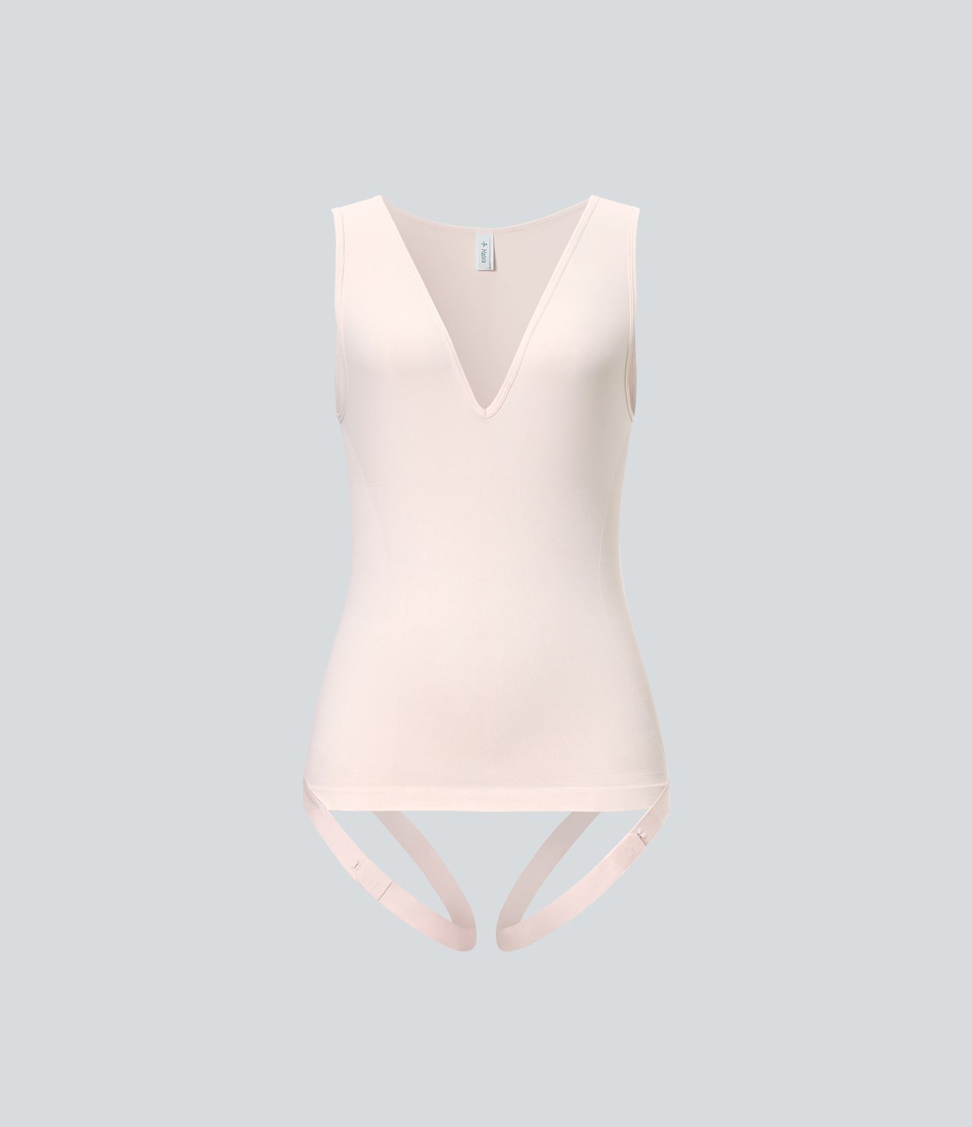 Varratmentes V-nyakú ujjatlan alakformáló body - Könnyű Kiadás