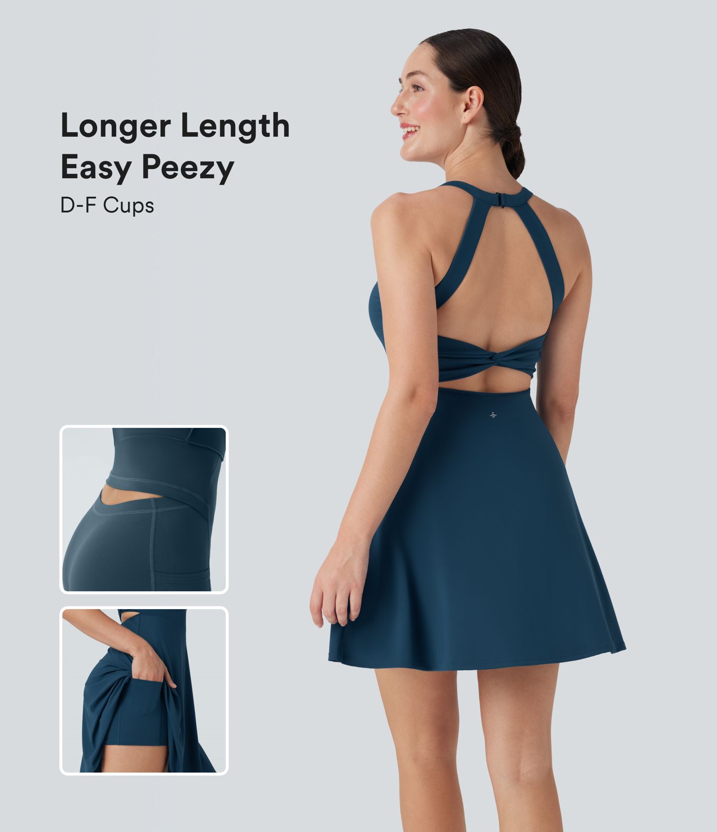 Flare Dance Active Dress-Longer Length-Easy Peezy Edition D-F Cups