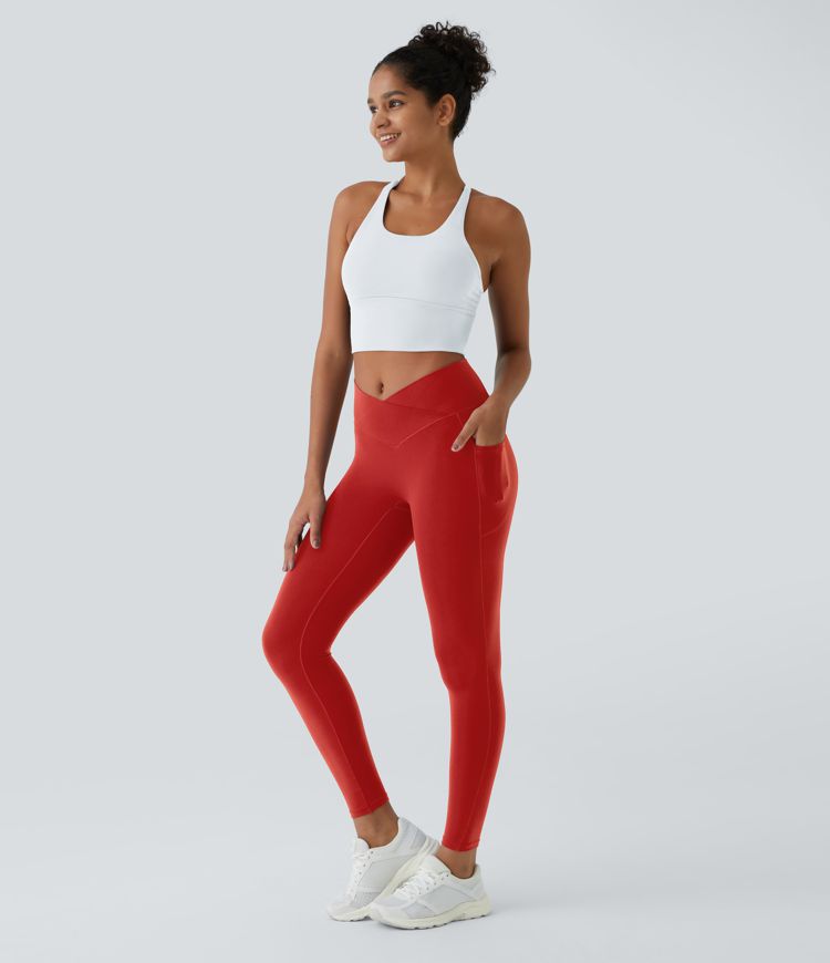 Leggings Softlyzero™ liso bolsillo cruzado -UPF50+