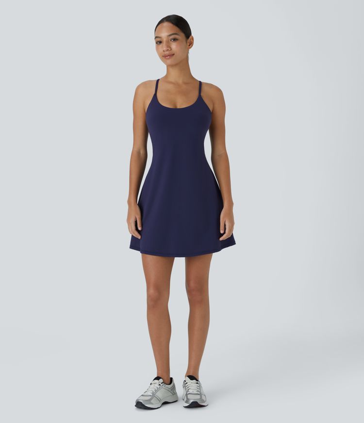 SoftlyZero™ Plush Backless Active Dress A-C Cups