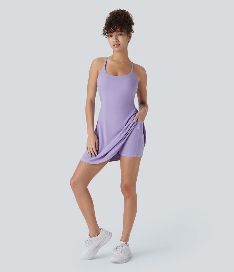 SoftlyZero™ Plush Backless Active Dress