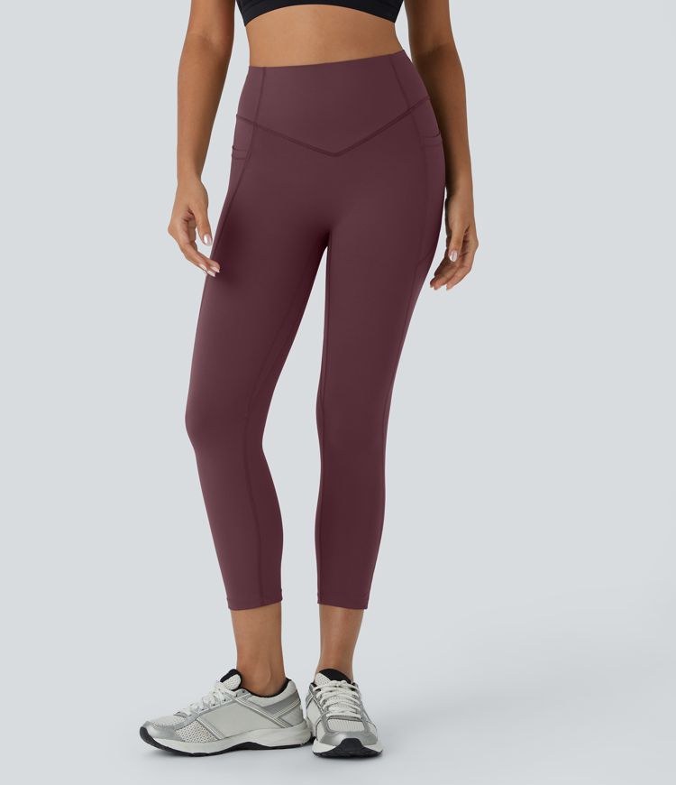 Halara UltraSculpt™  High Waisted Scrunch Butt Lifting Tummy Control Pocket Shaping Capri Training Leggings