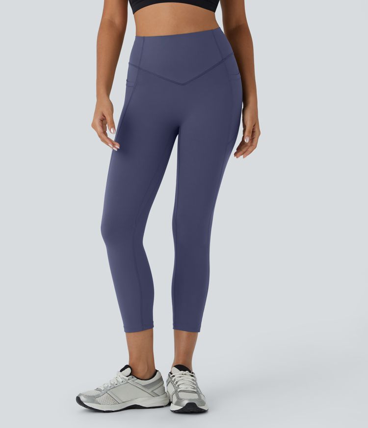 Halara UltraSculpt™ High Waisted Scrunch Butt Lifting Tummy Control Pocket Shaping Capri Training Leggings