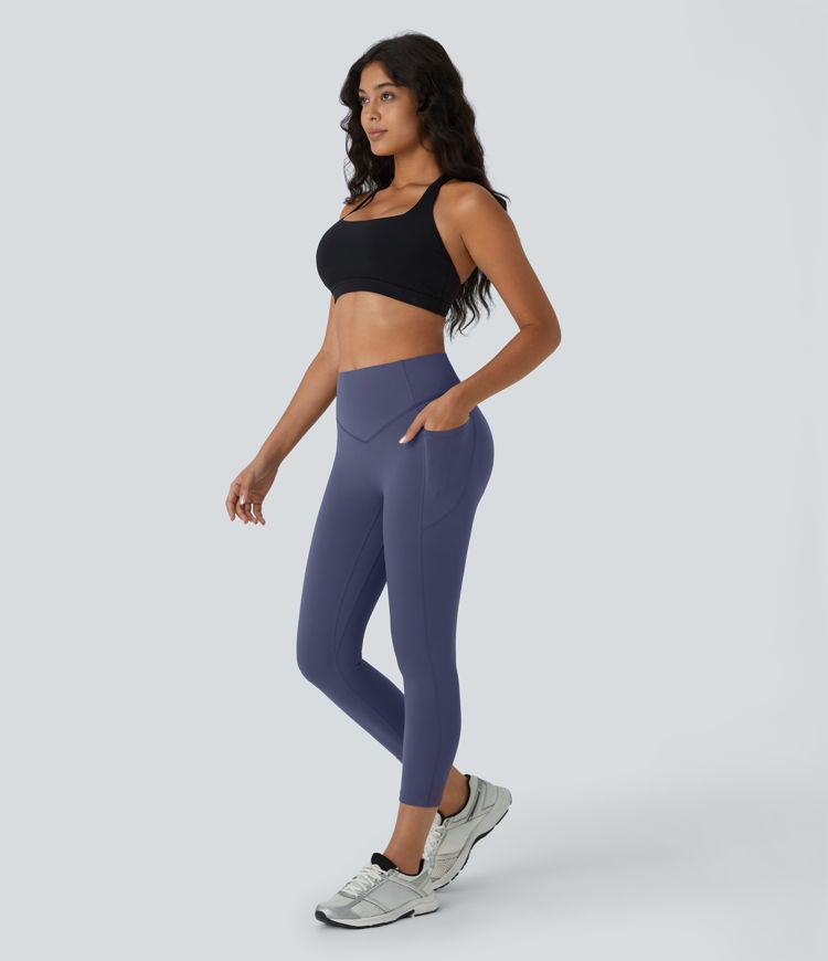 Halara UltraSculpt™ High Waisted Scrunch Butt Lifting Tummy Control Pocket Shaping Capri Training Leggings