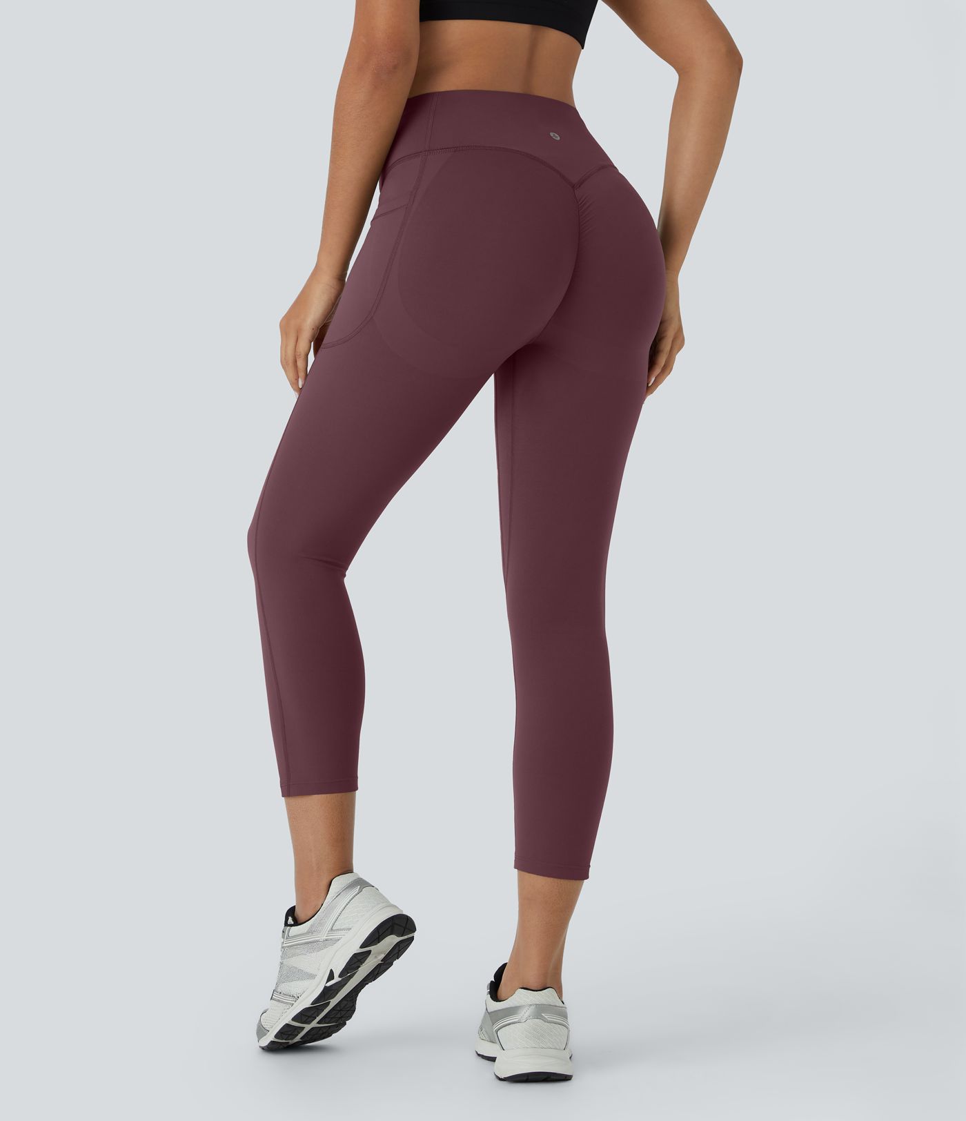 Halara UltraSculpt™ SoCinched Leggings Capri de Entrenamiento con Control de Abdomen, Levantamiento de Glúteos, Bolsillo Moldeador y Cintura Alta