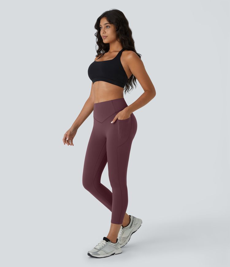 Halara UltraSculpt™  High Waisted Scrunch Butt Lifting Tummy Control Pocket Shaping Capri Training Leggings